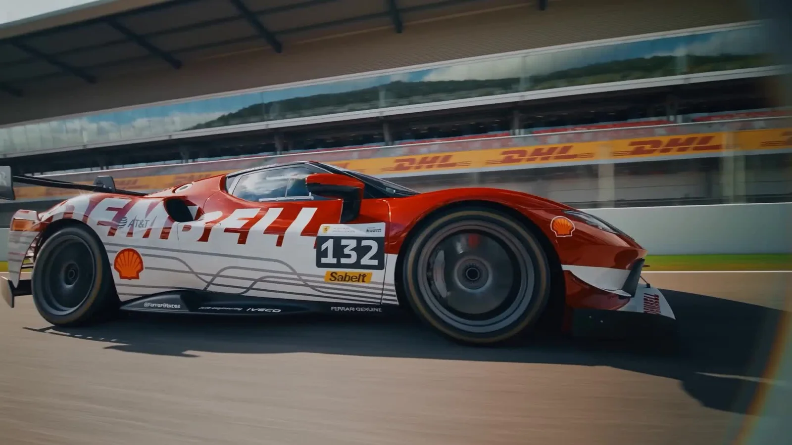 Ferrari Challenge Rennwagen auf der Strecke